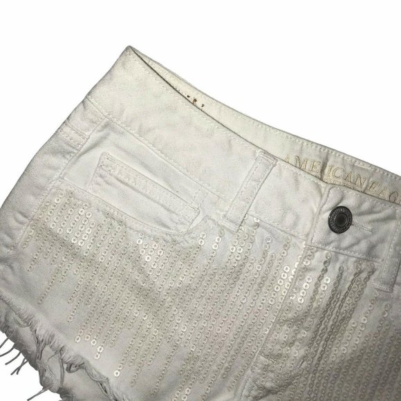 American Eagle Embellished Distressed Shorts 4 - Picture 2 of 8